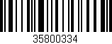 Código de barras (EAN, GTIN, SKU, ISBN): '35800334'