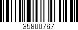 Código de barras (EAN, GTIN, SKU, ISBN): '35800767'