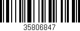 Código de barras (EAN, GTIN, SKU, ISBN): '35806847'