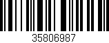 Código de barras (EAN, GTIN, SKU, ISBN): '35806987'