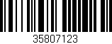 Código de barras (EAN, GTIN, SKU, ISBN): '35807123'