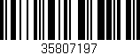 Código de barras (EAN, GTIN, SKU, ISBN): '35807197'