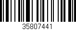 Código de barras (EAN, GTIN, SKU, ISBN): '35807441'