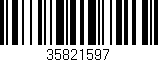Código de barras (EAN, GTIN, SKU, ISBN): '35821597'