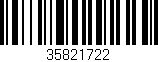 Código de barras (EAN, GTIN, SKU, ISBN): '35821722'