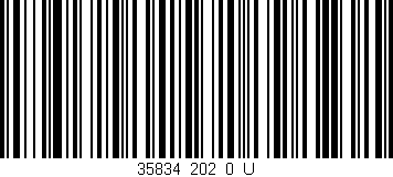 Código de barras (EAN, GTIN, SKU, ISBN): '35834_202_0_U'
