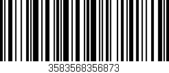 Código de barras (EAN, GTIN, SKU, ISBN): '3583568356873'