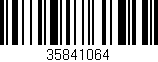 Código de barras (EAN, GTIN, SKU, ISBN): '35841064'