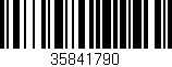 Código de barras (EAN, GTIN, SKU, ISBN): '35841790'