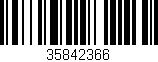 Código de barras (EAN, GTIN, SKU, ISBN): '35842366'