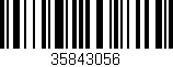 Código de barras (EAN, GTIN, SKU, ISBN): '35843056'