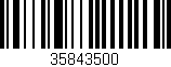 Código de barras (EAN, GTIN, SKU, ISBN): '35843500'
