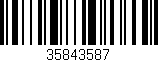 Código de barras (EAN, GTIN, SKU, ISBN): '35843587'
