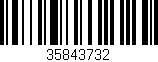 Código de barras (EAN, GTIN, SKU, ISBN): '35843732'