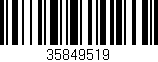 Código de barras (EAN, GTIN, SKU, ISBN): '35849519'