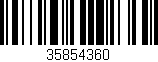 Código de barras (EAN, GTIN, SKU, ISBN): '35854360'