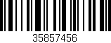 Código de barras (EAN, GTIN, SKU, ISBN): '35857456'