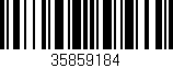 Código de barras (EAN, GTIN, SKU, ISBN): '35859184'