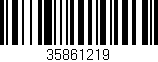 Código de barras (EAN, GTIN, SKU, ISBN): '35861219'