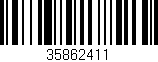Código de barras (EAN, GTIN, SKU, ISBN): '35862411'