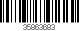 Código de barras (EAN, GTIN, SKU, ISBN): '35863683'