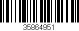 Código de barras (EAN, GTIN, SKU, ISBN): '35864951'