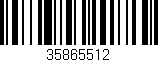 Código de barras (EAN, GTIN, SKU, ISBN): '35865512'