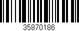Código de barras (EAN, GTIN, SKU, ISBN): '35870186'