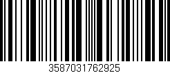 Código de barras (EAN, GTIN, SKU, ISBN): '3587031762925'