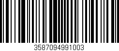 Código de barras (EAN, GTIN, SKU, ISBN): '3587094991003'