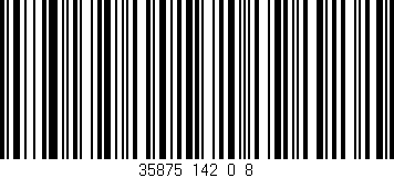 Código de barras (EAN, GTIN, SKU, ISBN): '35875_142_0_8'