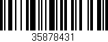 Código de barras (EAN, GTIN, SKU, ISBN): '35878431'