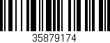 Código de barras (EAN, GTIN, SKU, ISBN): '35879174'