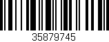 Código de barras (EAN, GTIN, SKU, ISBN): '35879745'