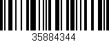 Código de barras (EAN, GTIN, SKU, ISBN): '35884344'