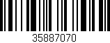 Código de barras (EAN, GTIN, SKU, ISBN): '35887070'