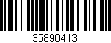 Código de barras (EAN, GTIN, SKU, ISBN): '35890413'