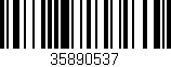 Código de barras (EAN, GTIN, SKU, ISBN): '35890537'