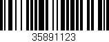 Código de barras (EAN, GTIN, SKU, ISBN): '35891123'