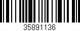 Código de barras (EAN, GTIN, SKU, ISBN): '35891136'
