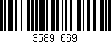 Código de barras (EAN, GTIN, SKU, ISBN): '35891669'