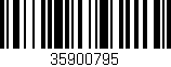 Código de barras (EAN, GTIN, SKU, ISBN): '35900795'