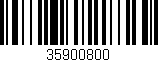 Código de barras (EAN, GTIN, SKU, ISBN): '35900800'