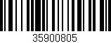 Código de barras (EAN, GTIN, SKU, ISBN): '35900805'