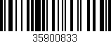 Código de barras (EAN, GTIN, SKU, ISBN): '35900833'