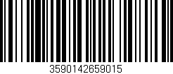 Código de barras (EAN, GTIN, SKU, ISBN): '3590142659015'
