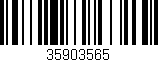 Código de barras (EAN, GTIN, SKU, ISBN): '35903565'