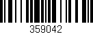 Código de barras (EAN, GTIN, SKU, ISBN): '359042'