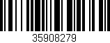 Código de barras (EAN, GTIN, SKU, ISBN): '35908279'