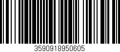 Código de barras (EAN, GTIN, SKU, ISBN): '3590918950605'